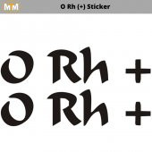 0 Rh (+) Sticker - 2