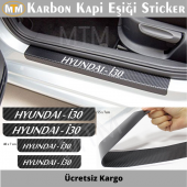 Hyundai İ30 Karbon Kapı Eşiği Sticker (4 Adet) - 1