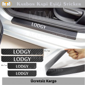Dacıa Lodgy Karbon Kapı Eşiği Sticker (4 Adet) - 1