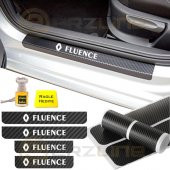 Renault Fluence Karbon Kapı Eşiği Sticker (4 Adet) - 1