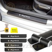 Renault Symbol Karbon Kapı Eşiği Sticker (4 Adet) - 1