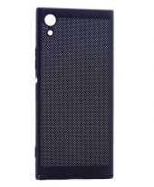 Sony Xperia XA1 Kılıf Delikli Rubber Kapak Siyah - 1