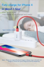 Baseus Yiven Type-C to İphone 1M Bir Ucu Type c Bir Ucu İphone - 2