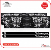 VOLKSWAGEN LOGOLU PLEKSİ PLAKALIK - 1