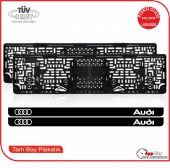 AUDİ LOGOLU PLEKSİ PLAKALIK - 1