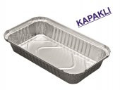 Alüminyum Kap 750 gr Kapaklı 187L 100 Adet - 1