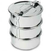 Çelik Sefer Tası Paslanmaz 12x6cm 3lü - 1