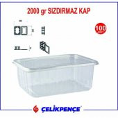 2000 gr. Plastik Sızdırmaz Kap  100 Adet - 2