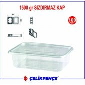 1500 gr. Plastik Sızdırmaz Kap 100 Adet - 2