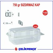 750 gr. Plastik Sızdırmaz Kap Yüksek Kapaklı 100 Adet - 2