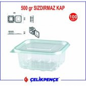 500 gr. Plastik Sızdırmaz Kap 100 Adet - 2