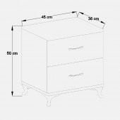 MASSAN YATAK ODASI KOMİDİN 2 ÇEKMECELİ ŞİFONYER - 2