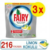 Fairy Platinum Bulaşık Makinesi Deterjanı Kapsülü 72x3 216 Yıkama - 1