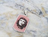 Che Guevara Çelik Erkek Bayan Unisex Kolye ve Zincir mçk197 - 1