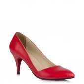 Kırmızı Mat Çapraz Stiletto - 3