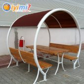 Daire Çatılı Piknik Masası Kamelya - 5