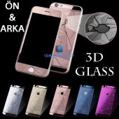 iPhone 7 - 7 Plus Kırılmaz Ön+Arka 3D Temperli Cam Ekran Koruyucu - 1