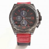 SPECTRUM MARKA LACİVERT DERİ KORDONLU ERKEK SAAT KOMBİNİ - 3