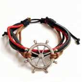 SPECTRUM MARKA LACİVERT DERİ KORDONLU ERKEK SAAT KOMBİNİ - 4