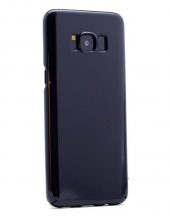 Samsung Galaxy S8 Plus Kılıf Cherry Kapak Siyah + Eğimli Ped Ekra - 1