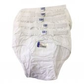 6Lı Paket Seher Yıldızı Erkek Çocuk Külot Beyaz 100 Pamuk - 1