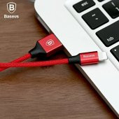 Baseus Yiven Apple iPhone Uzun Şarj Kablosu Lightning Örgülü 3 Me - 3