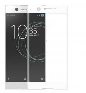 Sony Xperia XA1 Ultra Kırılmaz Cam Beyaz Temperli Ekran Koruyucu - 1
