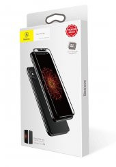Baseus iPhone X Ön Arka Ekran Koruyucu 3Kırılmaz Cam Kenarları Kı - 5