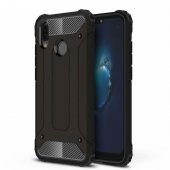 Huawei P20 Lite Shield Siyah Koruma Kılıf Arka Koruyucu Kapak - 1