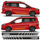 Ford Courier Yan Şerit Oto Sticker - 2