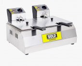 Fritöz Kızartma Makinası 5+5 Litre Elektrikli Fritöz Makinesi Patates kızartma makinası - 1