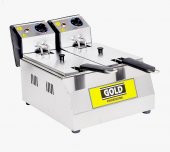 Fritöz Kızartma Makinası 3+3 Litre Elektrikli Fritöz Makinesi Patates kızartma makinası - 1