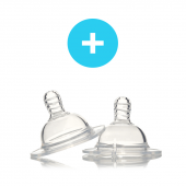 TwistShake Twistshake İkili Anti-Colic Biberon Emziği - Plus 6+ AY P6MBE - 1
