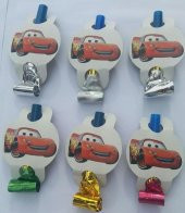 6 Adet Cars (Arabalar) Parti Düdüğü (Kaynana Dili) - 2