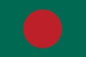 Bangladeş 15x22,5 Masa Bayrağı (Direksiz) - 1