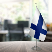 Finlandiya 15x22,5 Masa Bayrağı (Direksiz) - 1