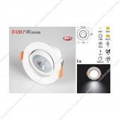 Cata Ct 5204 Akik 5 Watt Beyaz Gövde Cob Led Armatür Lamba Ampul - 1