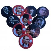 20 Adet Mustafa Kemal Atatürk Yaka Rozeti, Hediyelik Eşya - 1