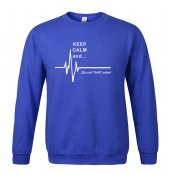 Keep Calm And Sweatshirt Mavi - 1