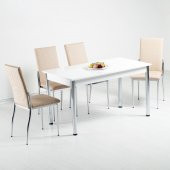 Evform Mutfak Masa Takımı Mutfak Masası Masa Sandalye - 6