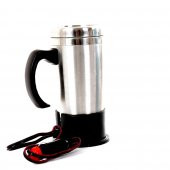 Termoslu Krom Araç İçi Su Isıtıcı Kettle 12 V / 24 V - 4