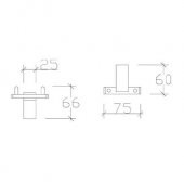 Tema Premium İkili Banyo Askılığı Bornozluk Paslanmaz Krom - 2