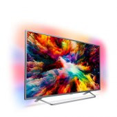 PHILIPS 55PUS7303/62 Ultra İnce 4K UHD LED Android TV 3 taraflı Amb - 1