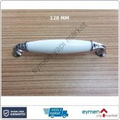 PORSELEN GÖRÜNÜMLÜ MOBİLYA DOLAP ÇEKMECE KULP 128 MM KROM - 1