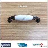 PORSELEN GÖRÜNÜMLÜ MOBİLYA DOLAP ÇEKMECE KULP 96 MM BAKIR - 1