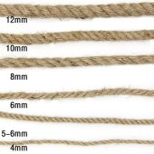 Jut Halat 10 MM 50 M Dekoratif Jüt Halat  Halat İp Jüt Kendir İpi Hasır İp Jüt İp Doğal Halat İp - 3