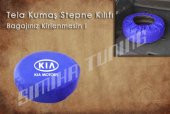 Kia Mavi Renk Tel Kumaş Stepne Kılıfı 3 Sticker HEDİYE - 1