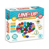 Line-Up Kartlı Çubuğa ve İpe Şekil ve Boncuk Dizme Oyunu 90 Parça - 3