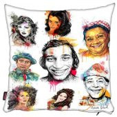 NOSTALJİ YEŞİLÇAM TÜRK FİLMİ KARAKTERLİ POPART İÇİ DOLU YASTIK - 2