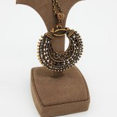 Bronz, Desenli, Yuvarlak Kolye - 3